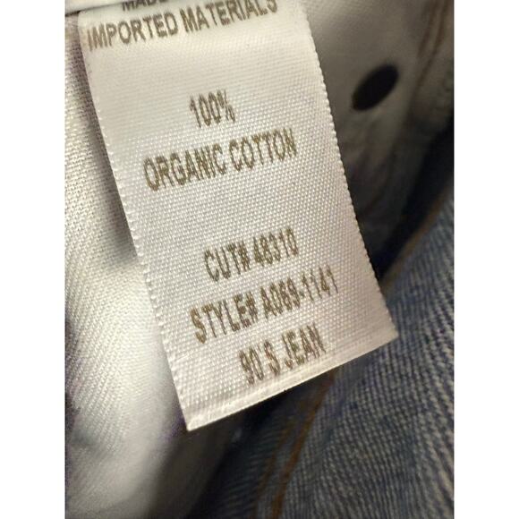 Agolde 90’s Loose Straight Fit Distressed Denim Blue Jeans Portal Size 25 - Picture 12 of 12